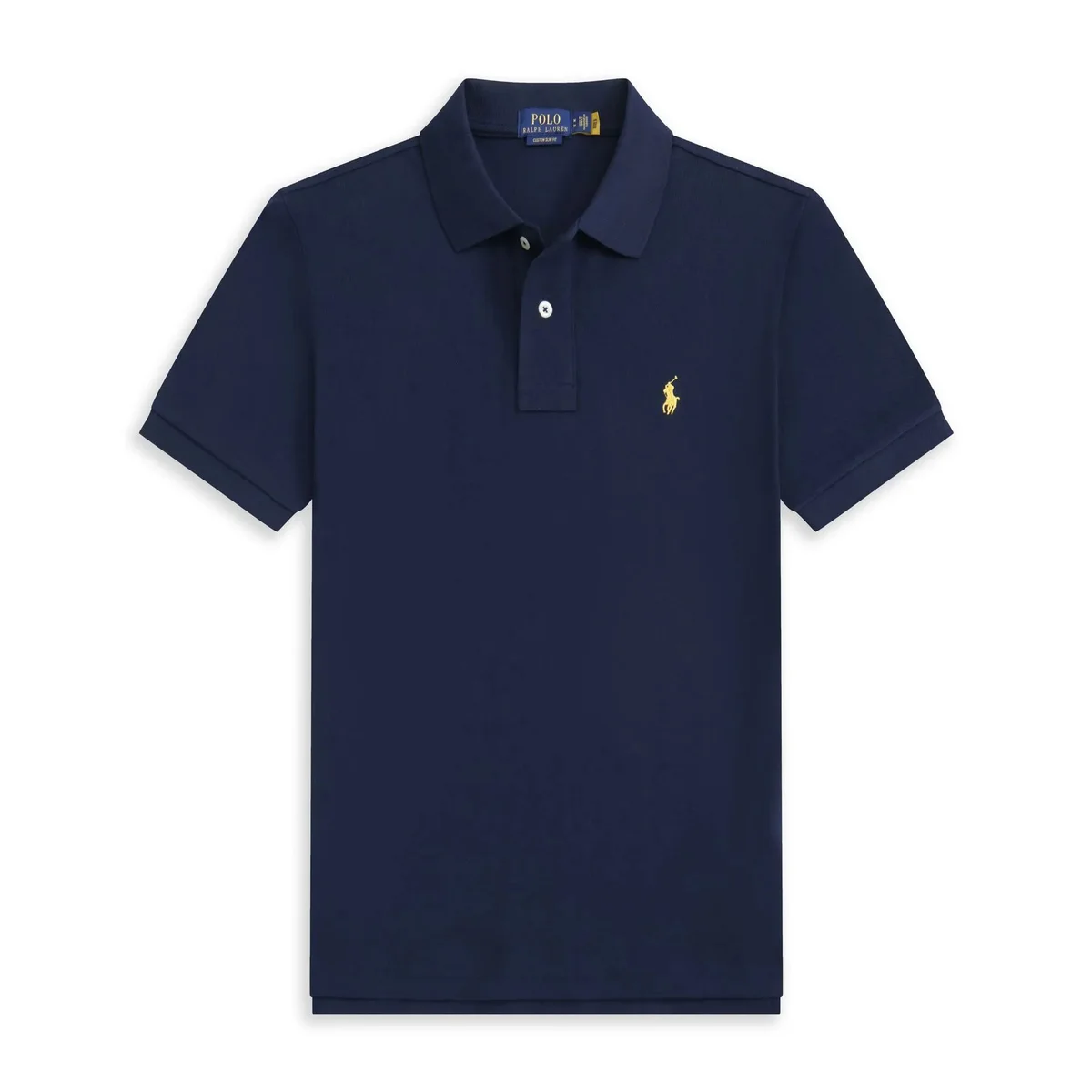 Polo Ralph Lauren Polo Ralph Lauren Classic Logo Navy Yellow Tag Polo Shirt Navy - 1