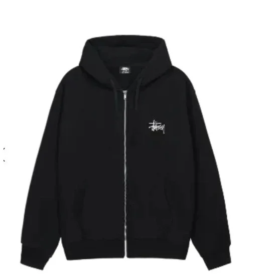 Stussy Stussy Stüssy Zip-Up Hoodie Black Black - 1