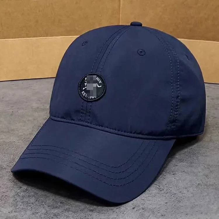 Other Navy Blue Circular Logo Baseball Cap Navy - 1