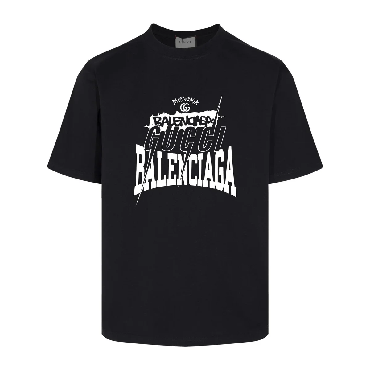 Gucci Gucci Balenciaga Black T-Shirt Black - 1