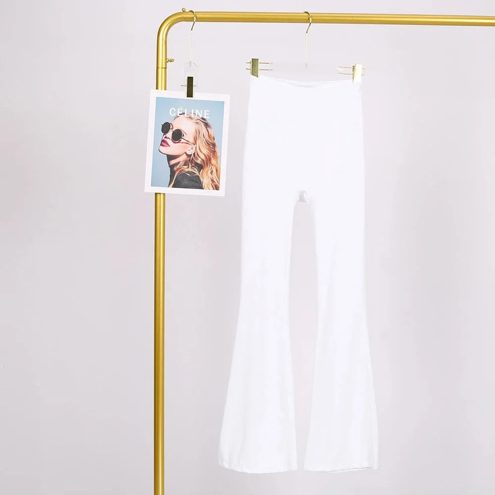 Celine White Flare Pants