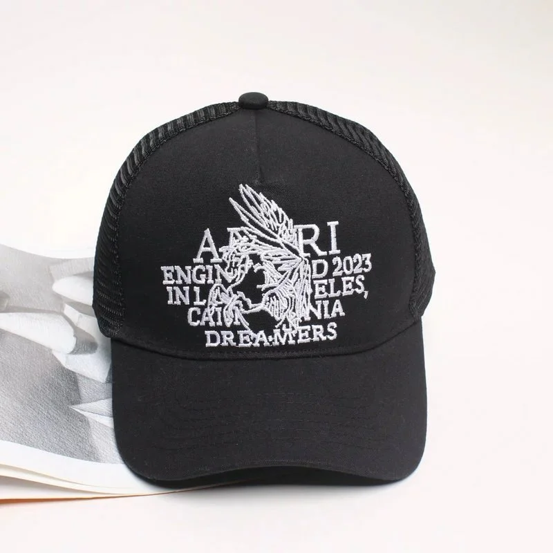 Other Black/White Trucker Cap with Embroidered Design Black - 1