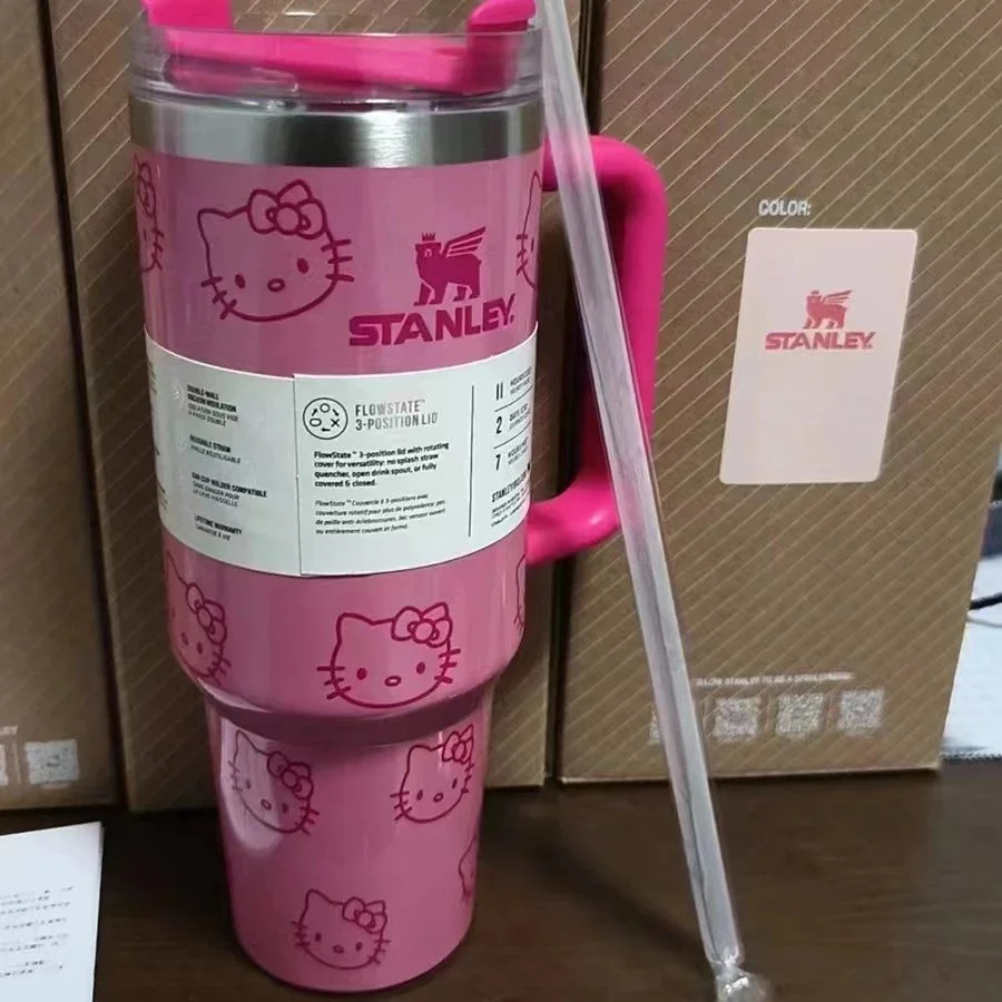 Stanley Stanley Hello Kitty KT粉 Quencher H2.0 Flowstate Tumbler Pink - 1