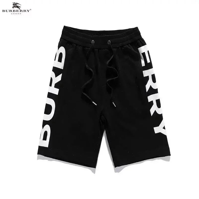 Burberry Burberry Black 'BURBERRY' Print Shorts Black - 1