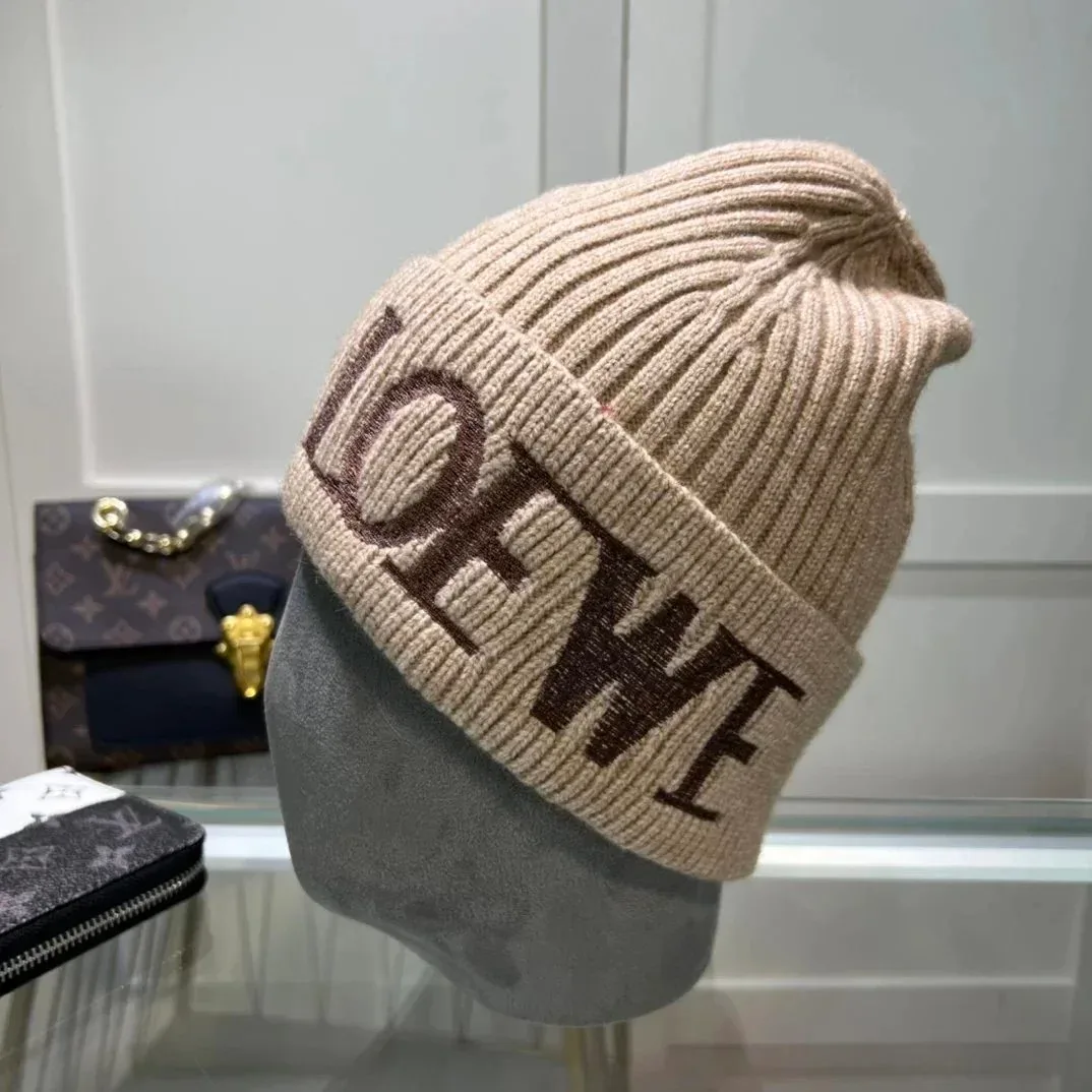 Loewe Loewe Beige Knit Beanie Beige