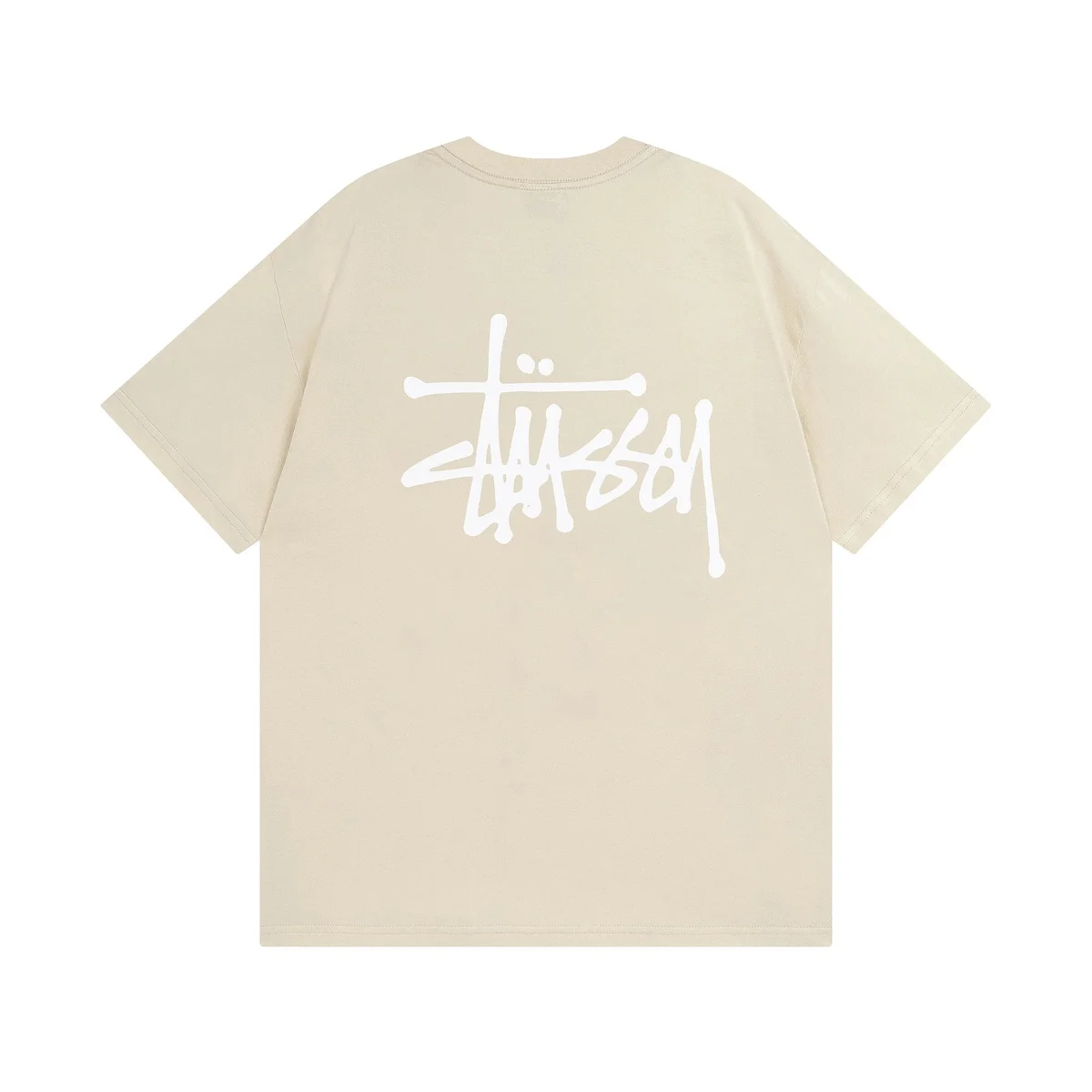 Stussy Stussy Stüssy Basic Logo T-Shirt 852杏色 T-Shirts Beige - 1