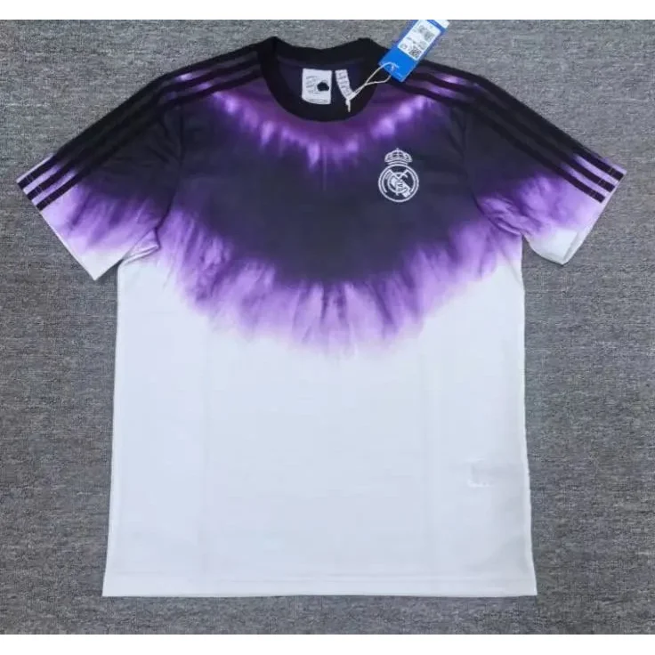 Adidas Adidas Real Madrid Snake Year Tee Purple Tie-Dye T-Shirt Purple - 1