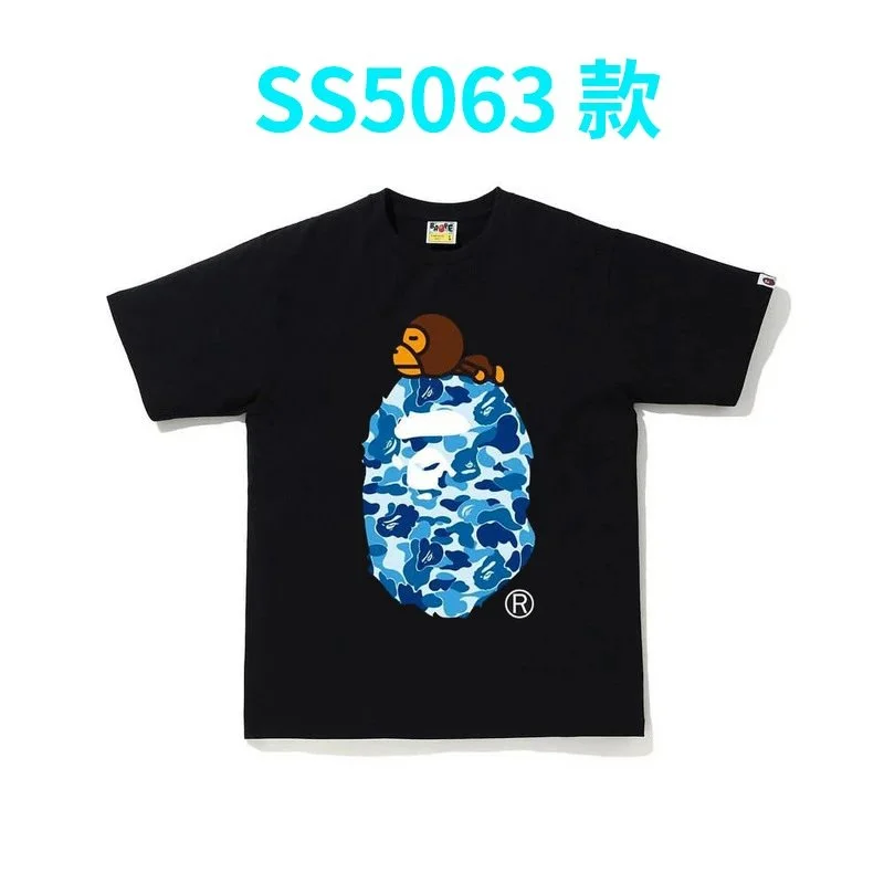 A Bathing Ape A Bathing Ape BAPE STA SS5063 Black Blue T-Shirt Black - 1