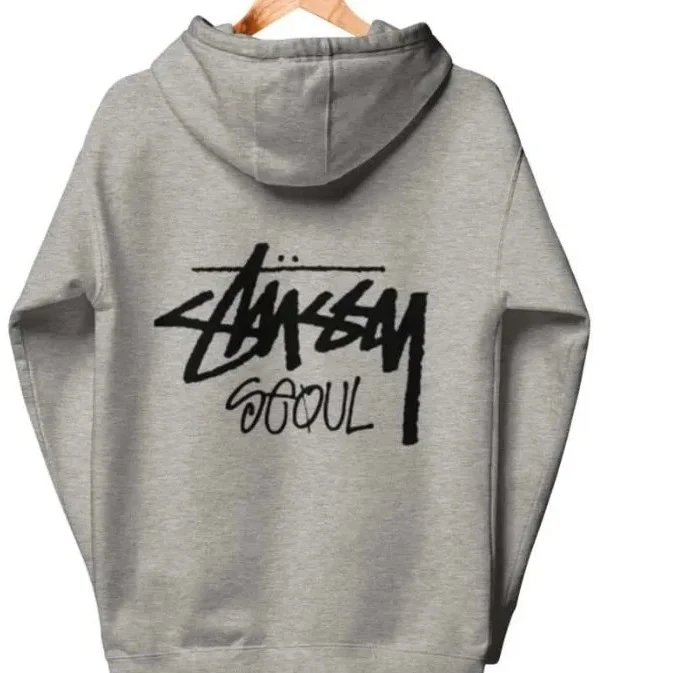 Stussy Stussy Stüssy Seoul Grey Hoodie Grey - 1