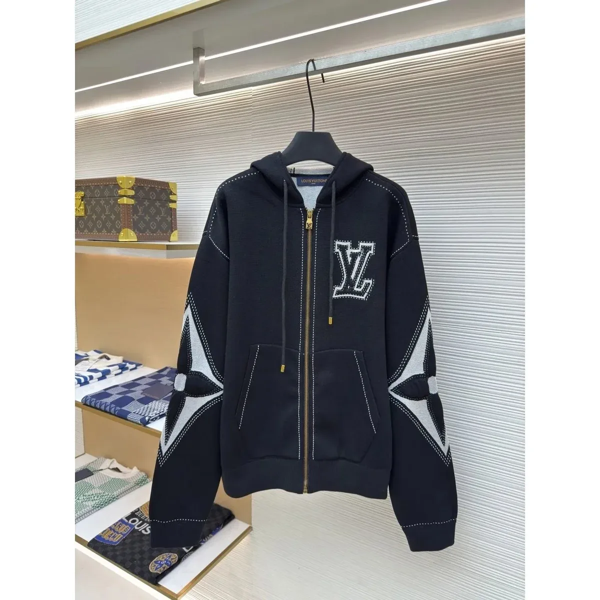 Louis Vuitton Louis Vuitton Monogram Black Hoodie Black