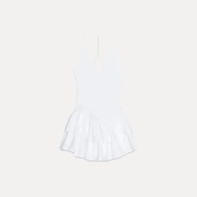 Other White Ruffle Tennis Dress White - 1