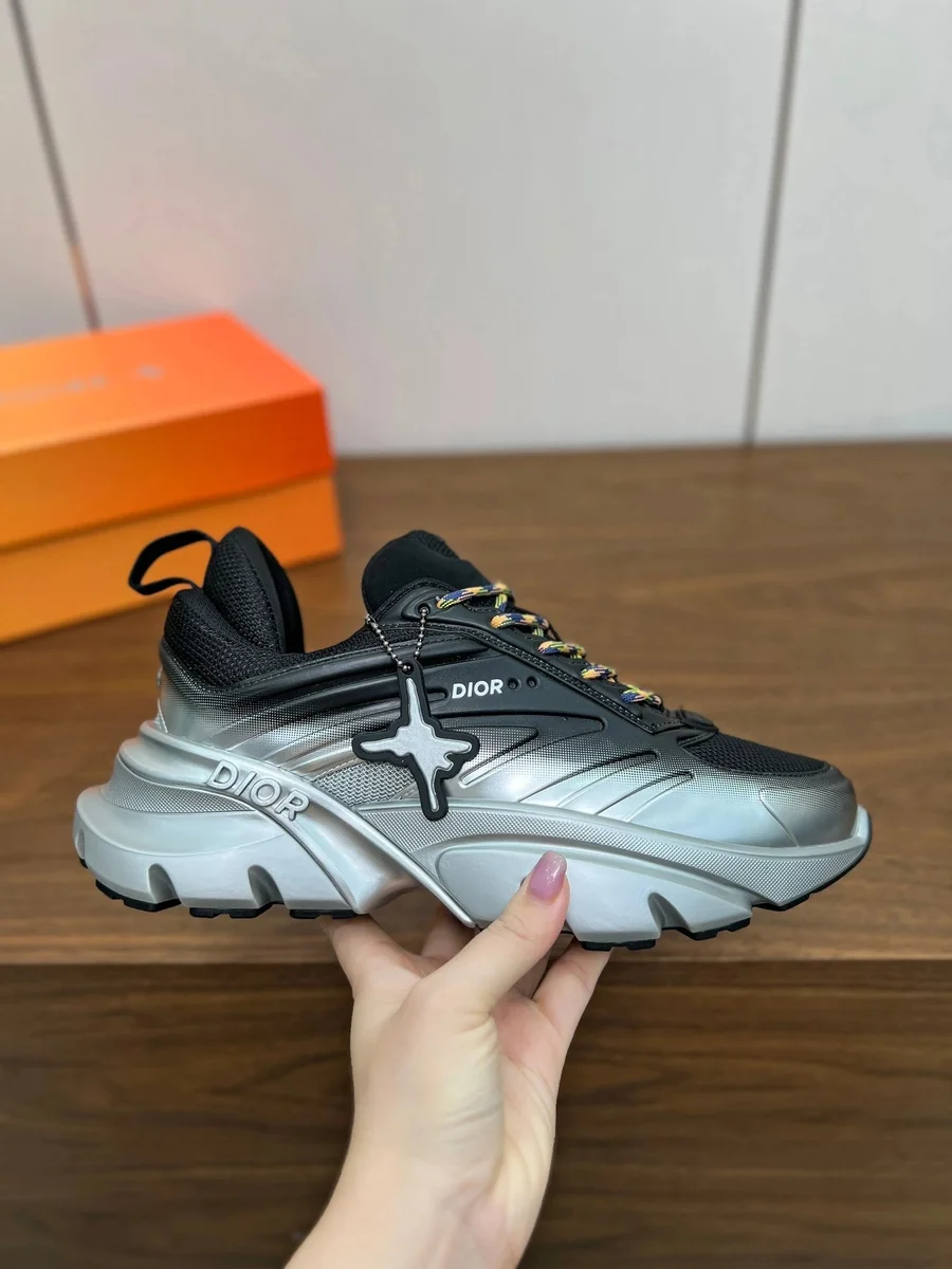 Dior Dior B23 Black Silver Chunky Sneaker Black