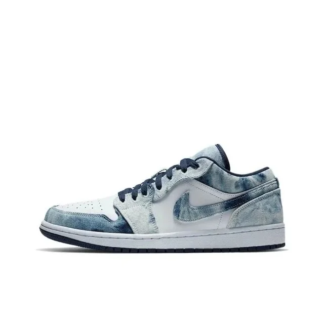 Nike Nike Air Jordan 1 Low '07 Denim White Blue Sneakers Blue - 1