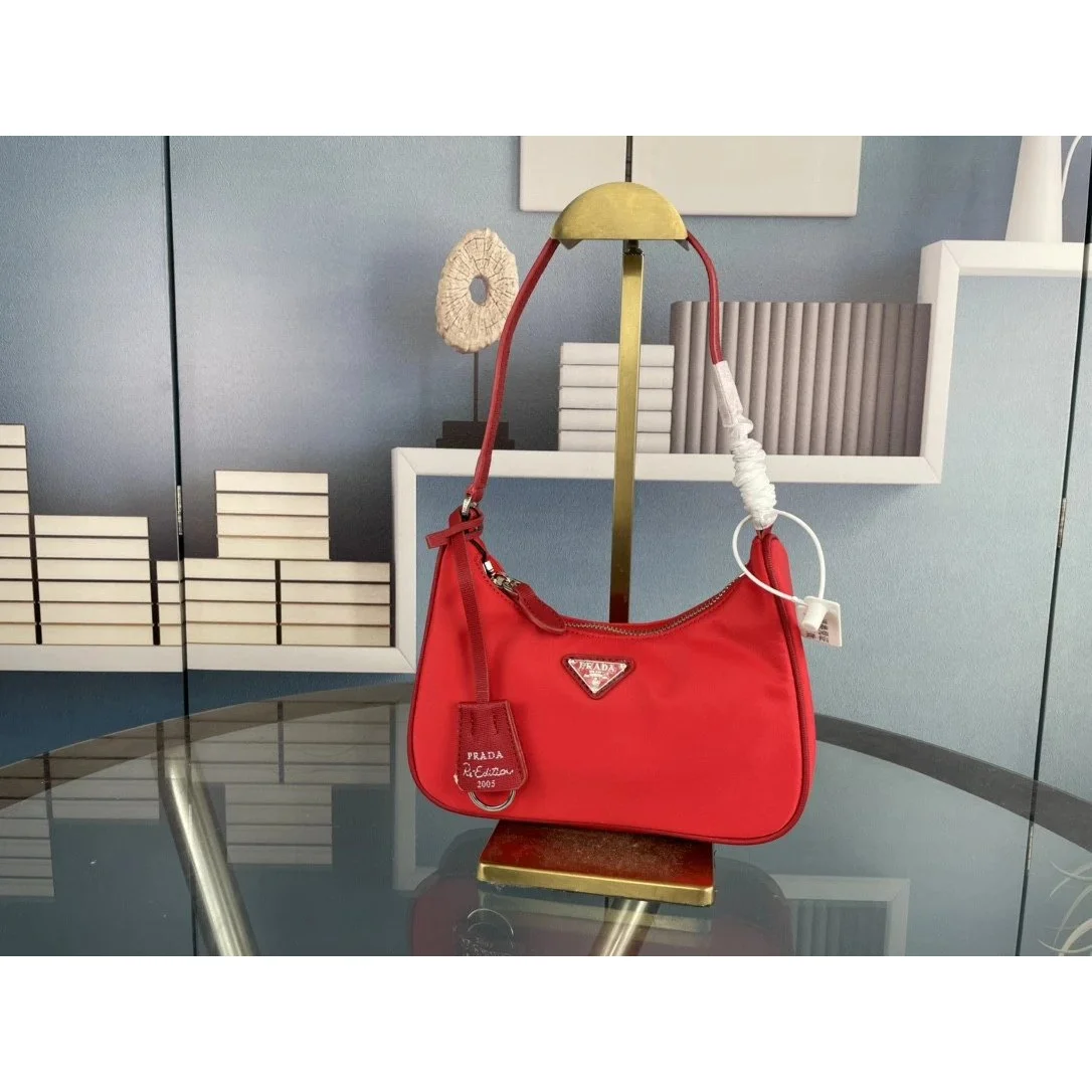 Prada Prada Re-Edition Red Shoulder Bag Red