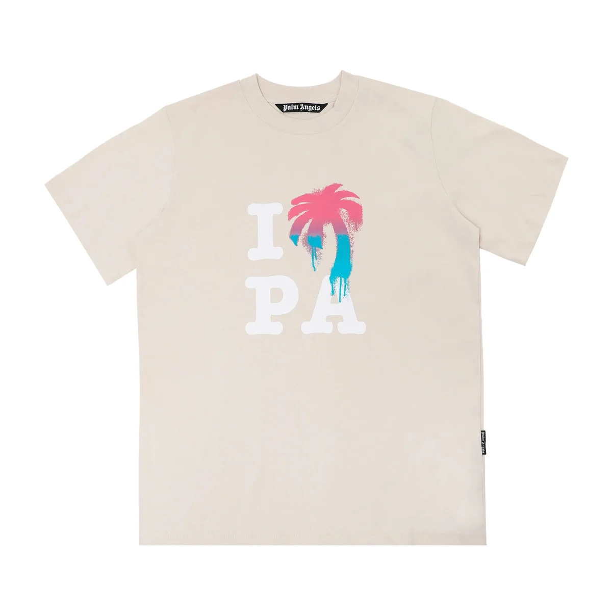Palm Angels Palm Angels I PA Beige T-Shirt Beige - 1