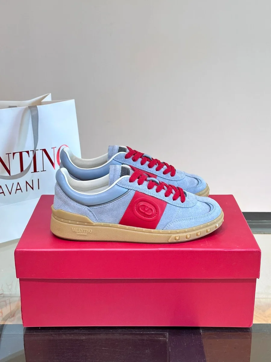 Valentino Valentino VLTN Sail/Red/Beige Colorblock Sneakers Blue