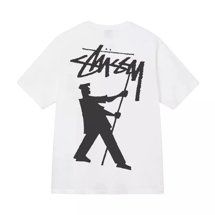 Stussy Stussy Stüssy Basic Logo White T-Shirt White - 1