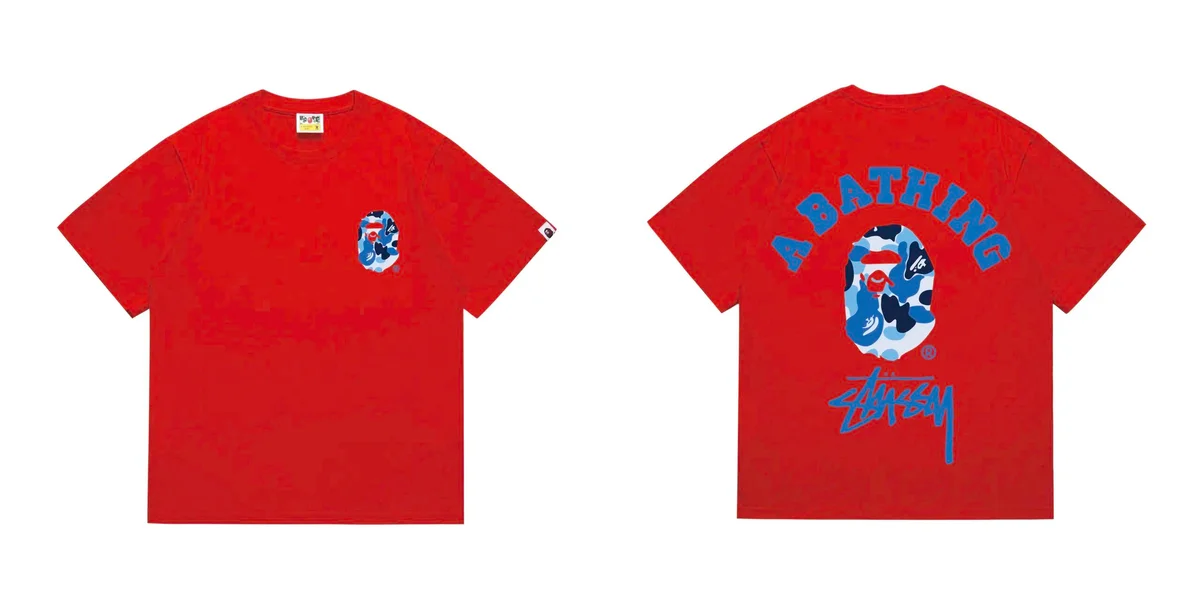 A Bathing Ape A Bathing Ape BAPE STA 211 Red T-Shirt Red - 1