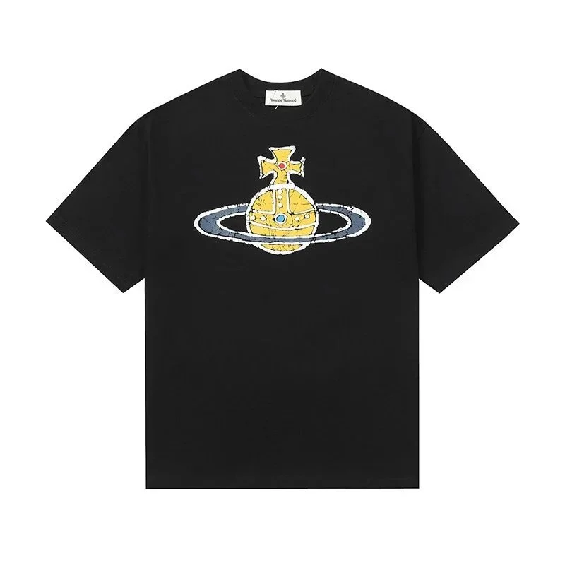 Vivienne Westwood Vivienne Westwood Orb Graphic Black T-Shirt Black - 1