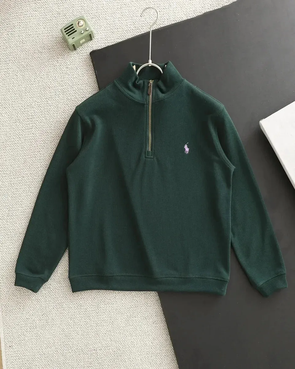 Polo Ralph Lauren Polo Ralph Lauren Dark Green Half-Zip Sweater Green - 1