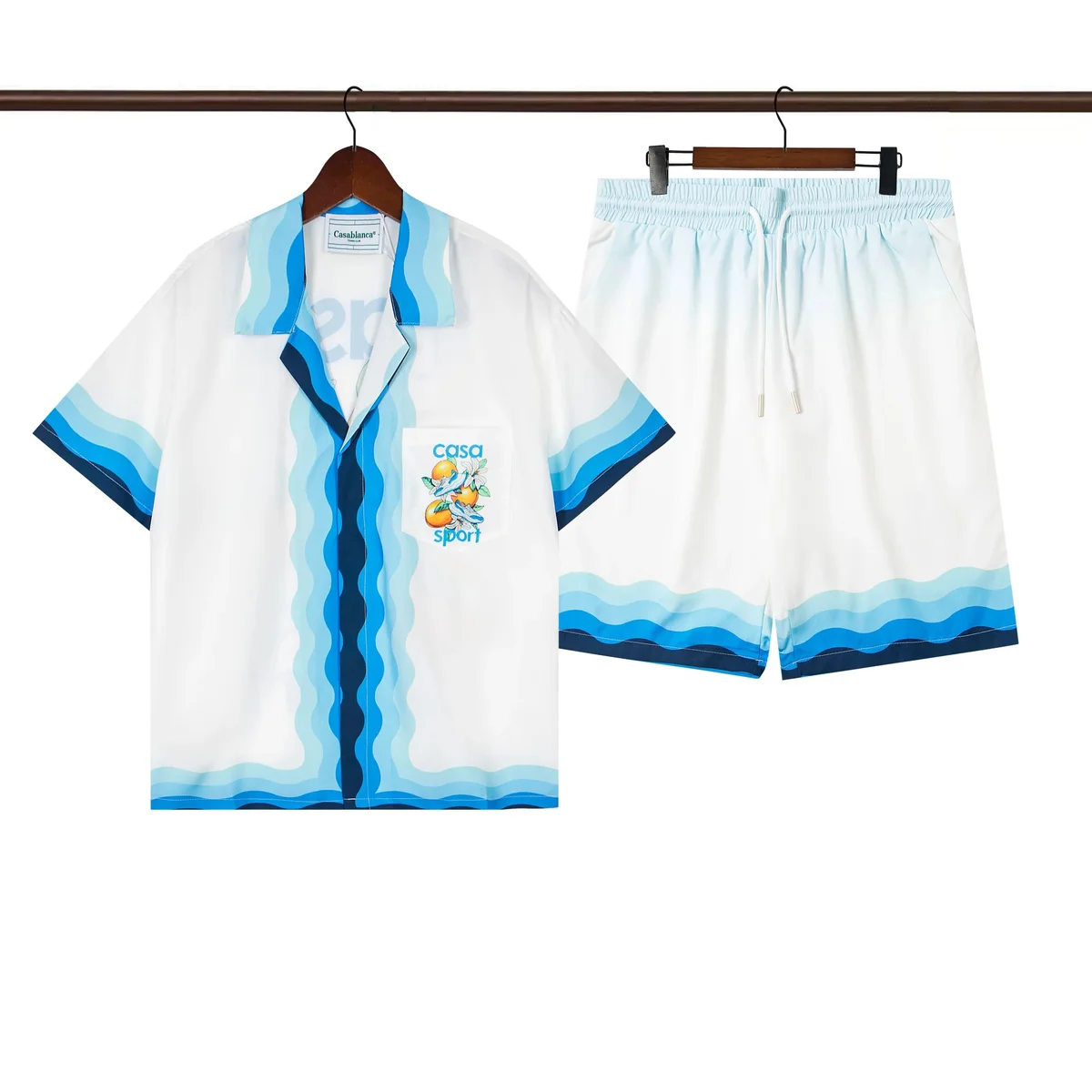 Casablanca Casablanca Casa Sport Blue Stripe Set Blue - 1