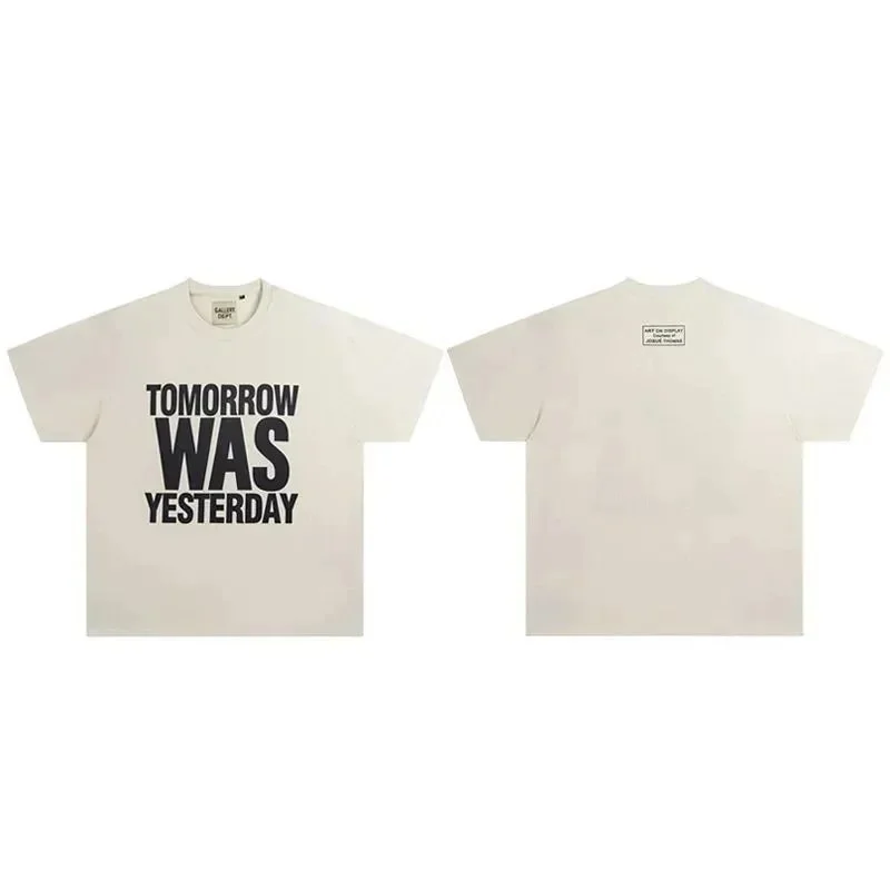 Gallery Dept. Gallery Dept. Tomorrow Was Yesterday Cream T-Shirt Cream - 1