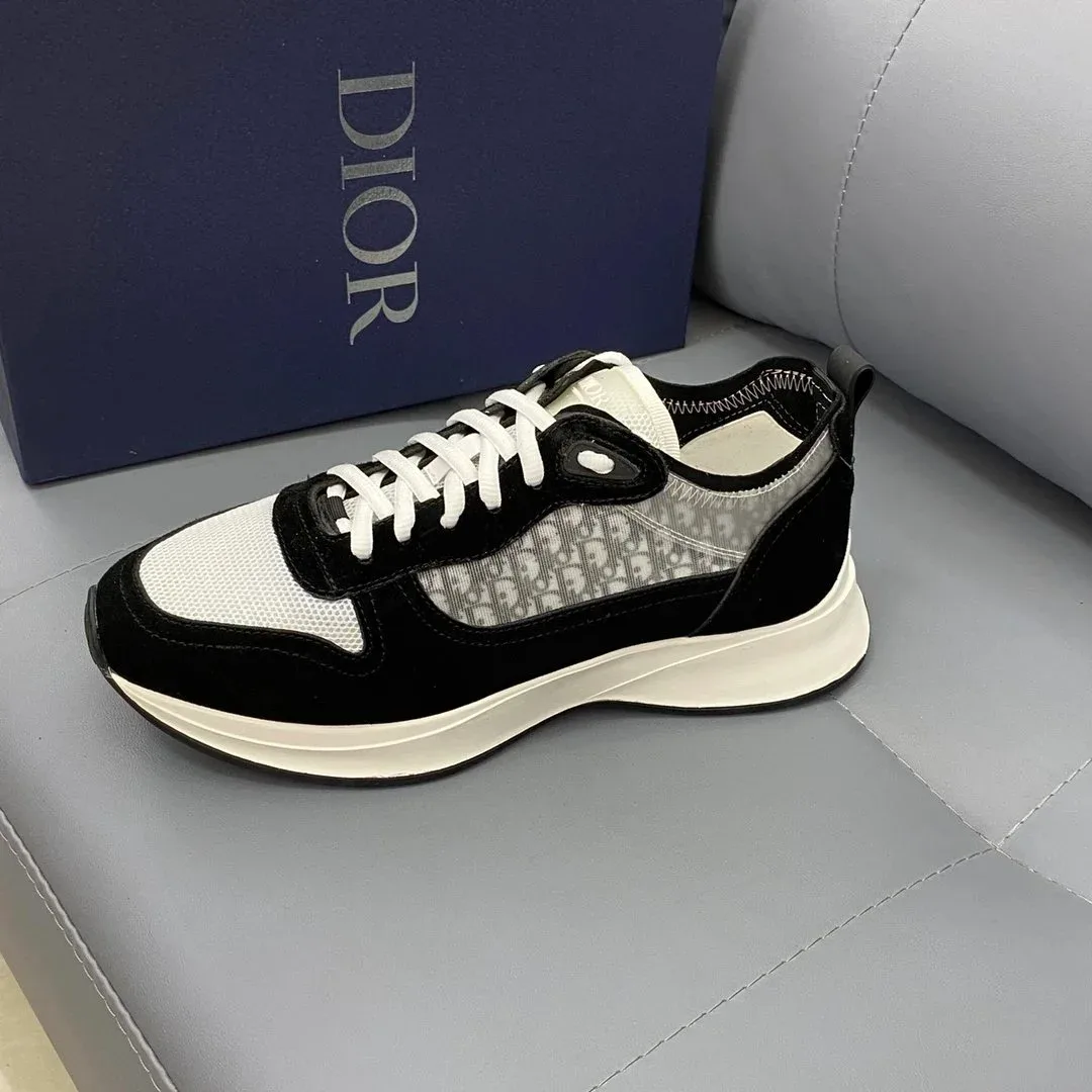 Dior Dior Lady Dior Black & White Sneakers Black - 1