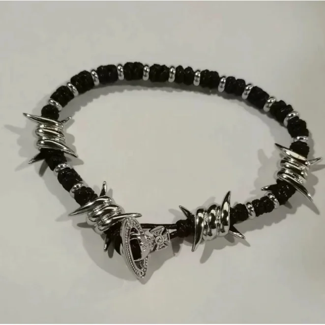 Vivienne Westwood Vivienne Westwood Barbed Wire Hand Chain Jewelry Black - 1