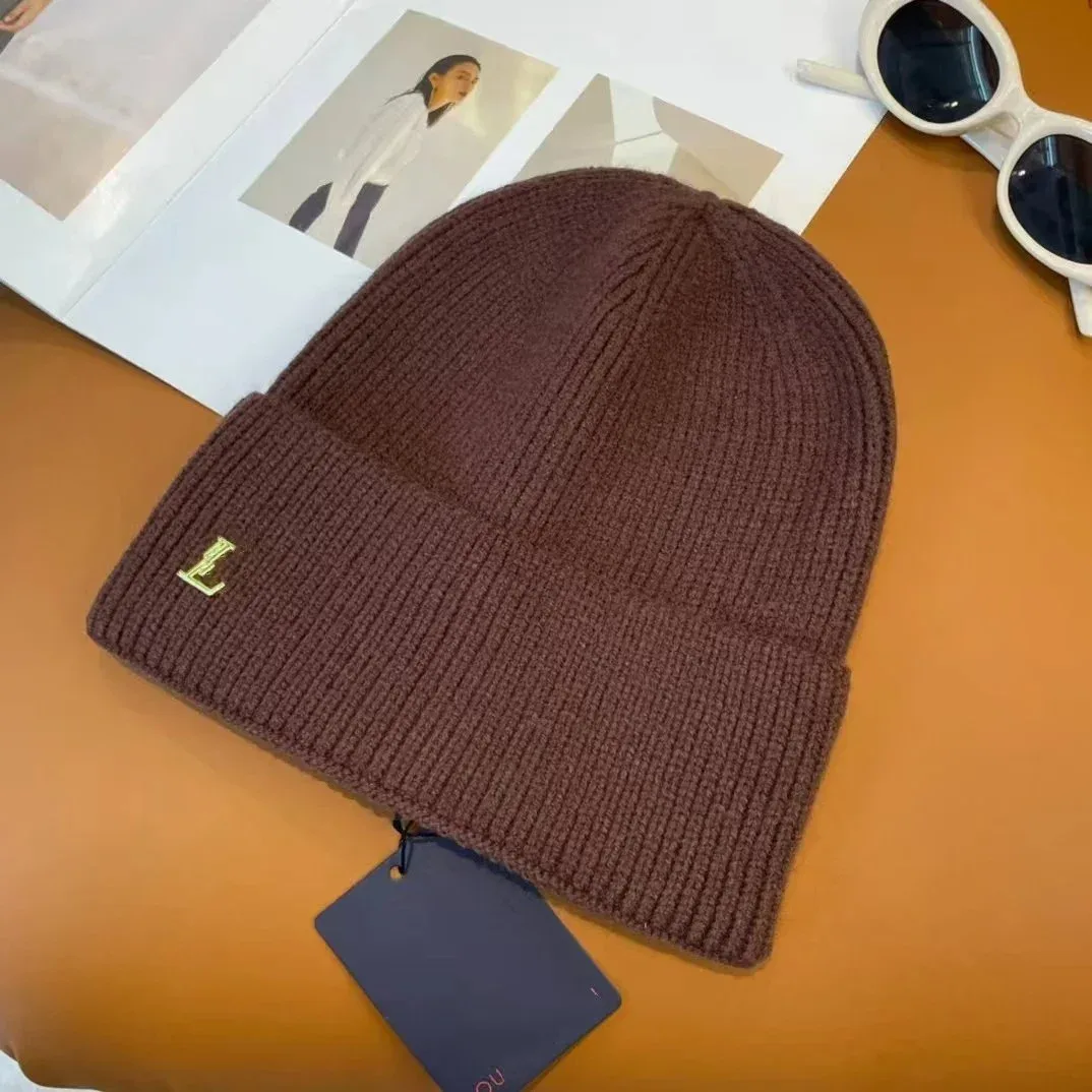 Other Brown Ribbed Knit Beanie Brown