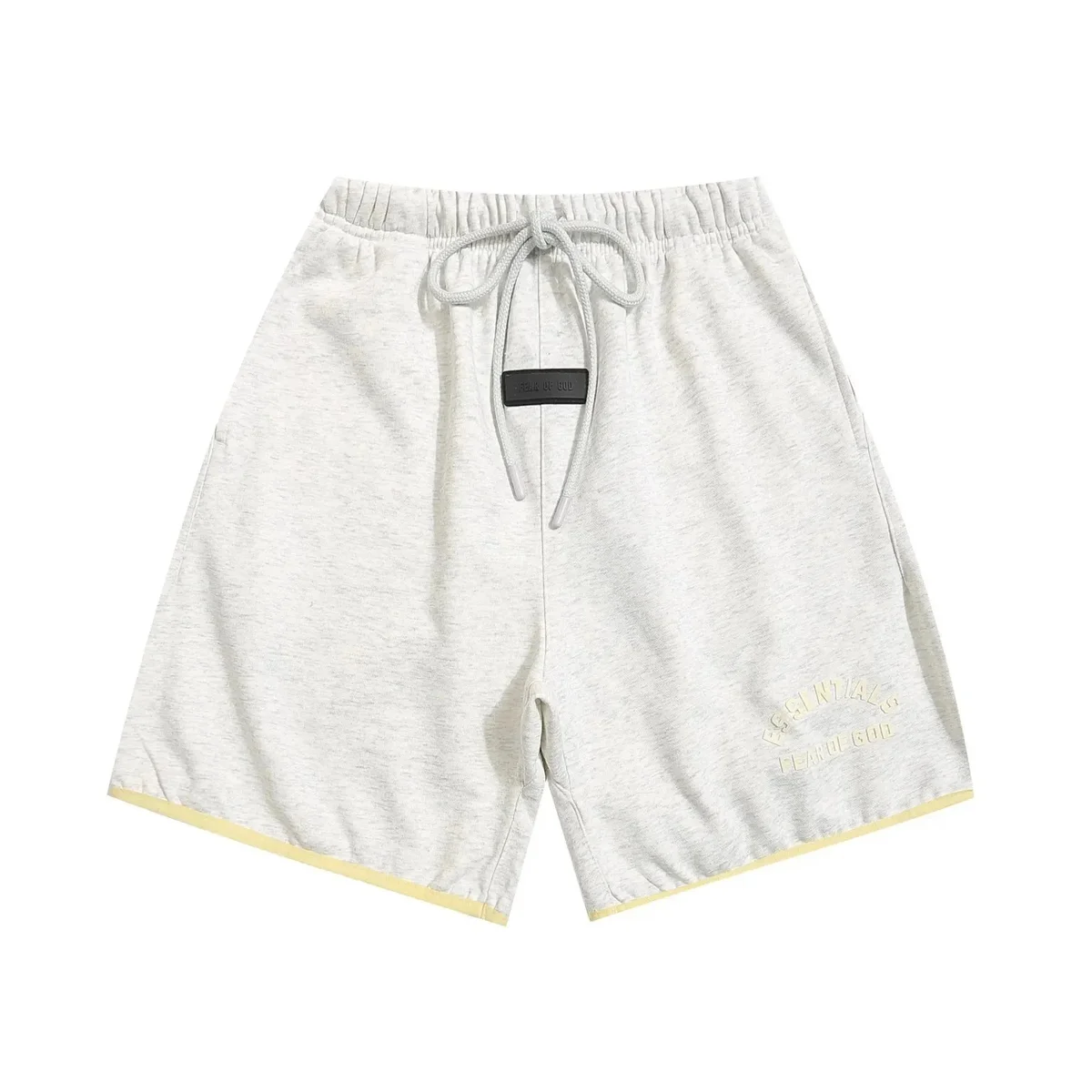 Fear of God Fear of God Essentials Grey Yellow Trim Shorts Grey - 1