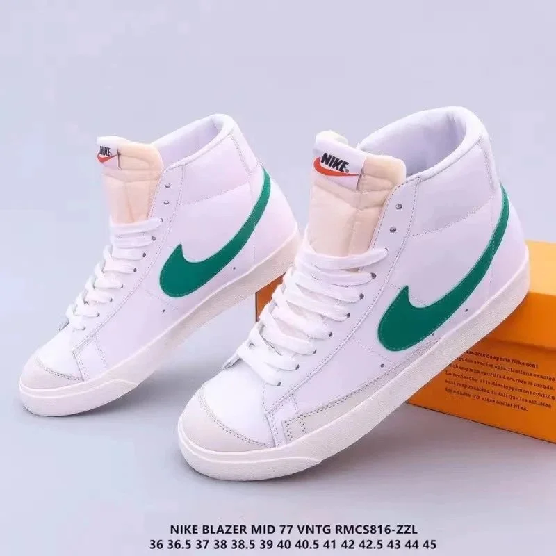 Nike Nike Blazer Mid 77 White/Green Sneakers White