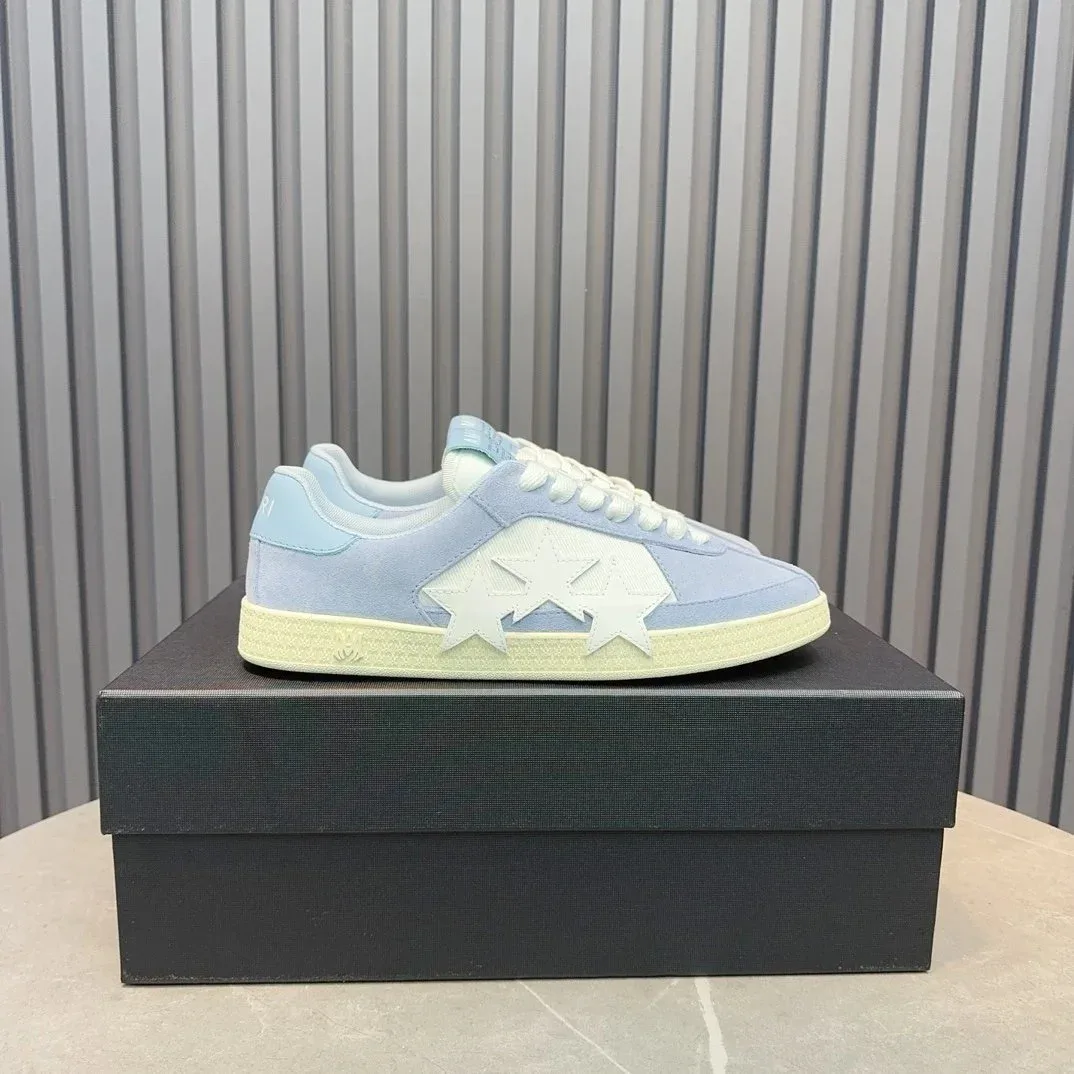 Tom Ford Tom Ford Star Embroidered Sneakers Light Blue/White Blue - 1