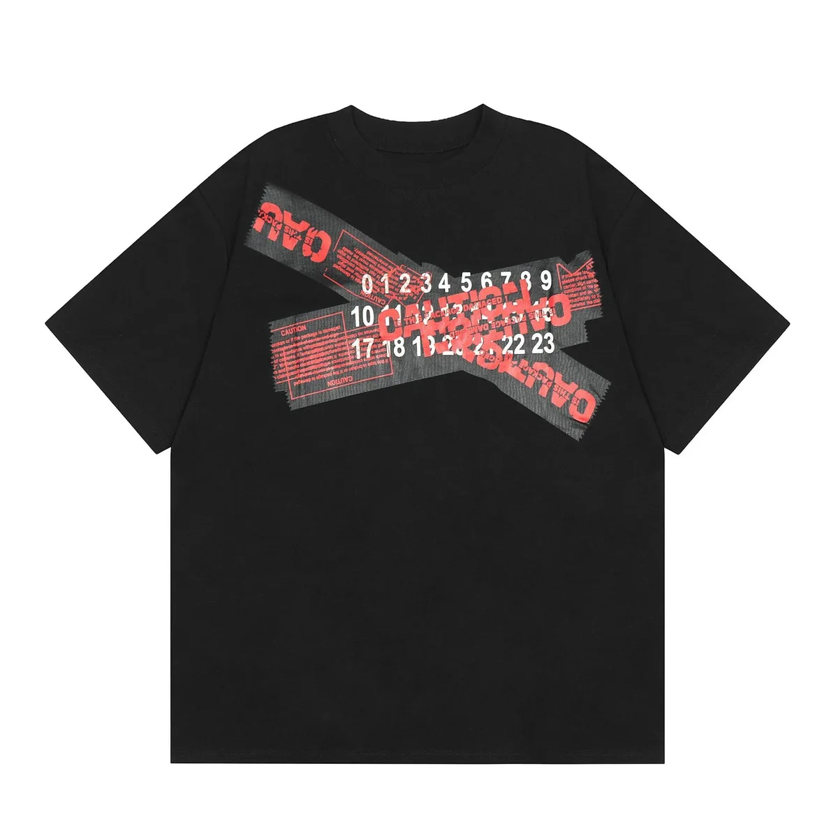 Other Black Red Tape Oversized T-Shirt Black - 1