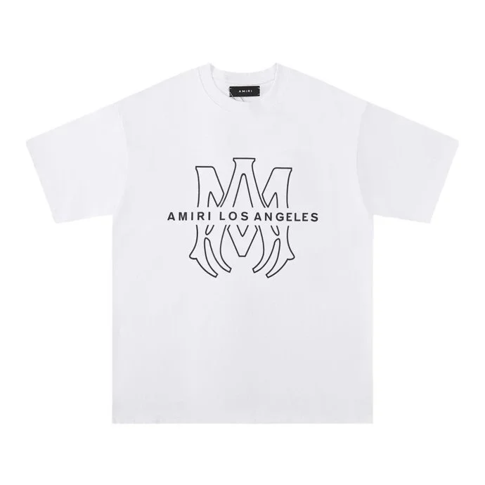 Amiri Amiri AMRI White Logo T-Shirt White - 1