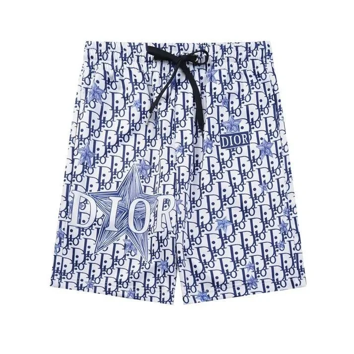 Dior Dior Dior Oblique White/Blue Shorts White