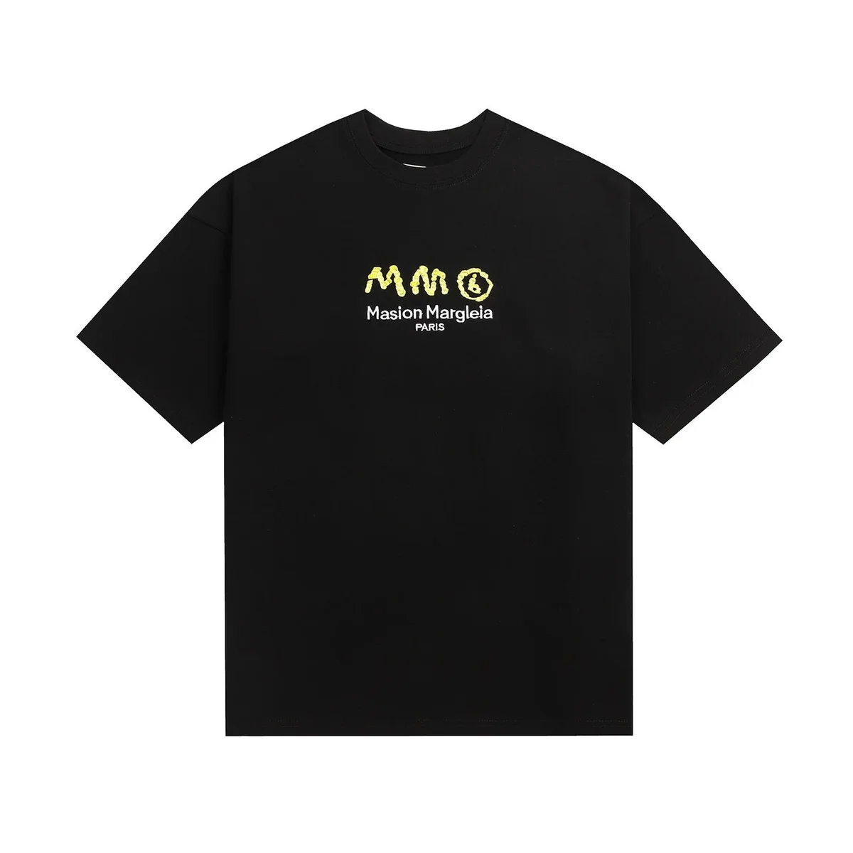 Maison Margiela Maison Margiela MM6 Logo T-Shirt D612 Black Tops Black - 1