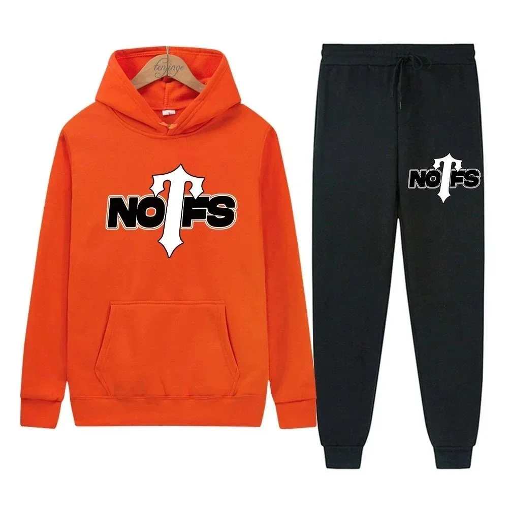 Other NOFS Orange & Black Tracksuit Set Orange - 1