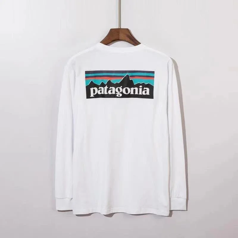 Patagonia Patagonia P-6 Logo White Long Sleeve T-Shirt White - 1