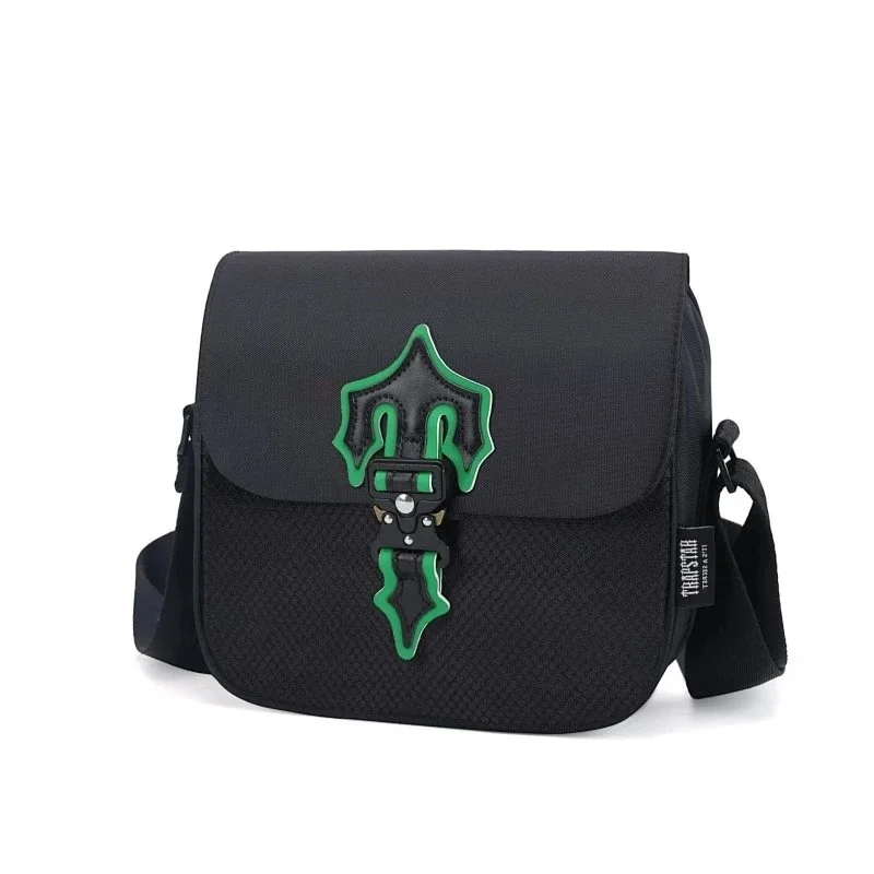 Trapstar Trapstar Black Green Cross Messenger Bag Black - 1