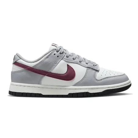 Nike Nike Dunk Low Grey Wine Red Sneaker Grey