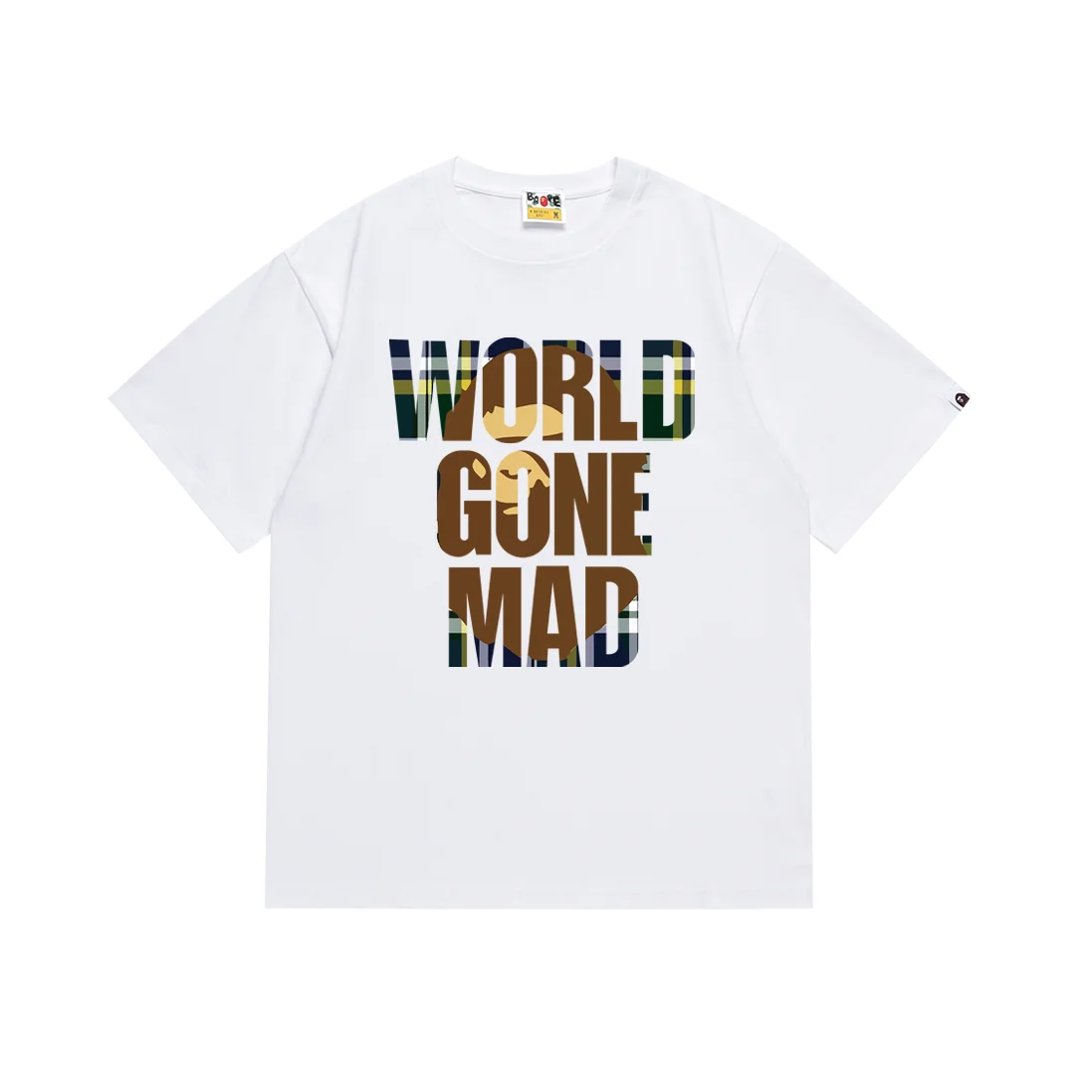 A Bathing Ape A Bathing Ape World Gone Mad White T-Shirt White - 1