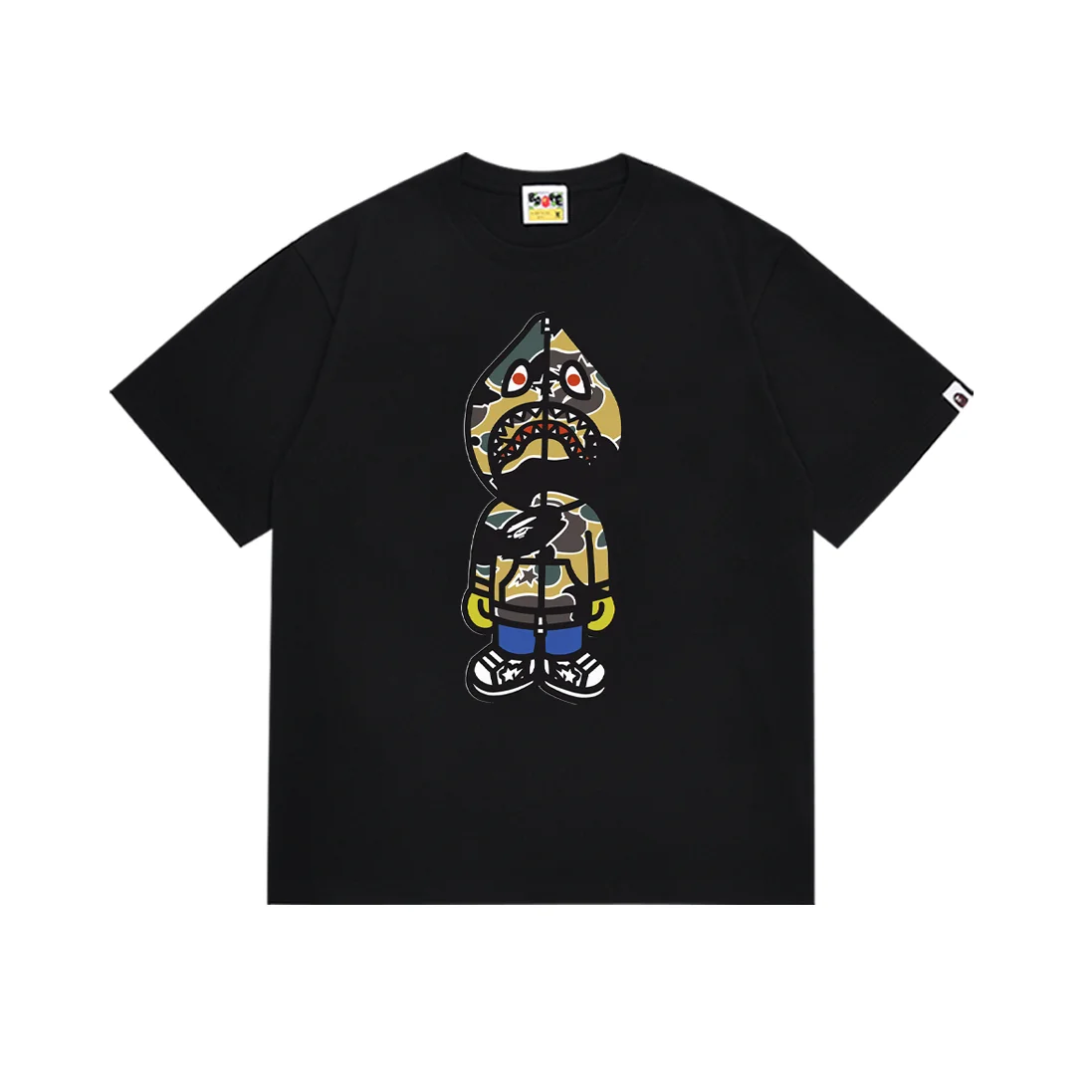 A Bathing Ape A Bathing Ape BAPE STA ABC Camo Black T-Shirt Black - 1