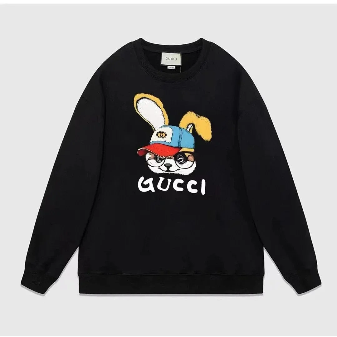 Gucci Gucci 28 Black Rabbit Graphic Sweatshirt Black
