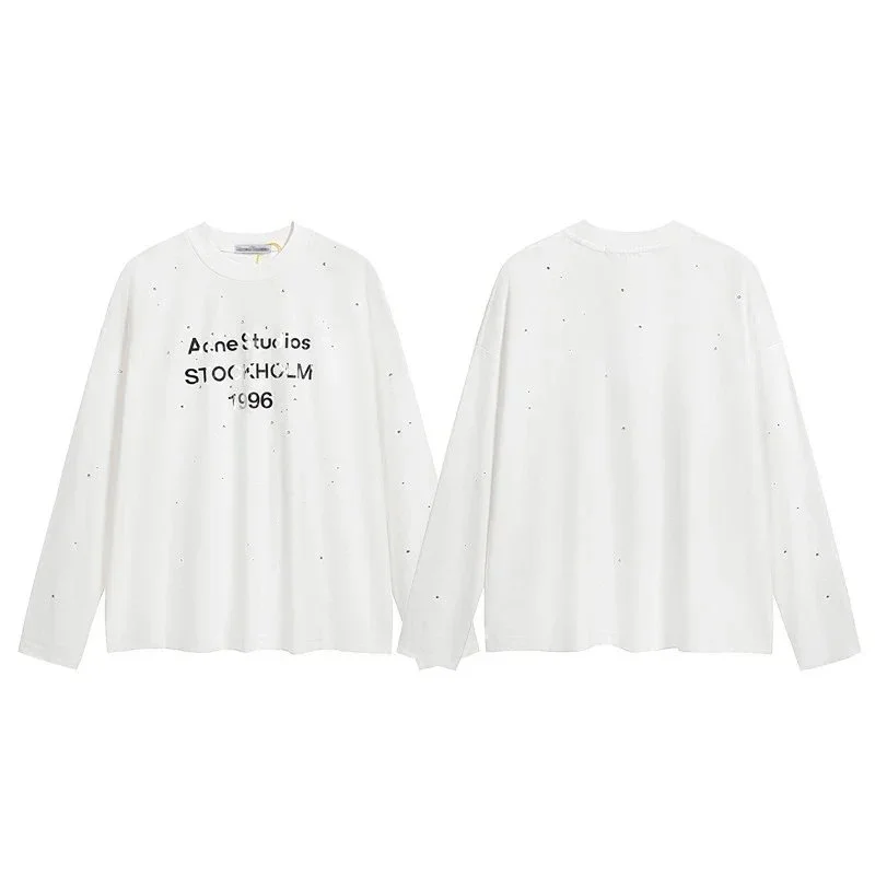 Acne Studios Acne Studios Stockholm 1996 White Long Sleeve T-Shirt White