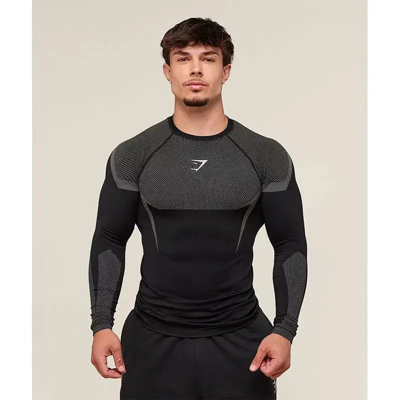 Other Athletic Black Long Sleeve Compression Top Black - 1