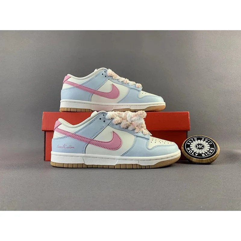 Nike Nike Dunk Low Sail/Pink Foam Sneakers Blue - 1