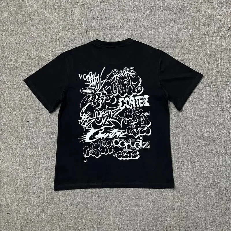 Corteiz Corteiz RTW Black Graffiti T-Shirt Black - 1