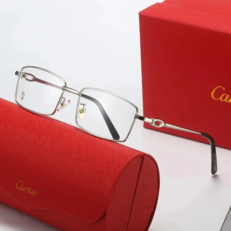 Cartier نظارة مستطيلة كلاسيكية
