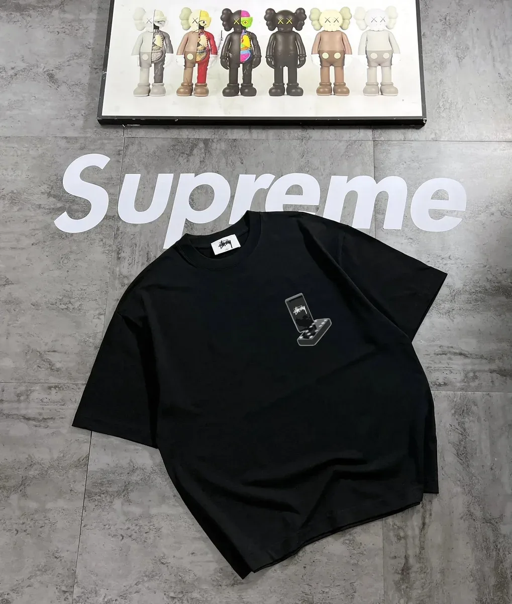 Stussy Stussy Stüssy Bear T-Shirt Black T-Shirt Black - 1
