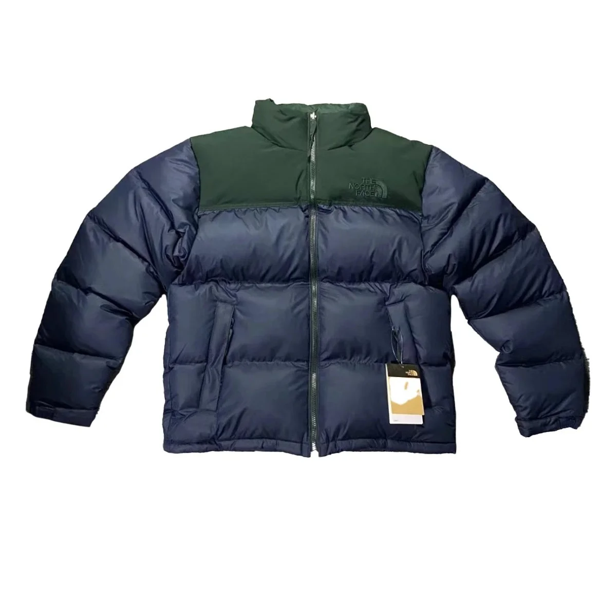 The North Face The North Face Nuptse Blue Green Puffer Jacket Blue - 1